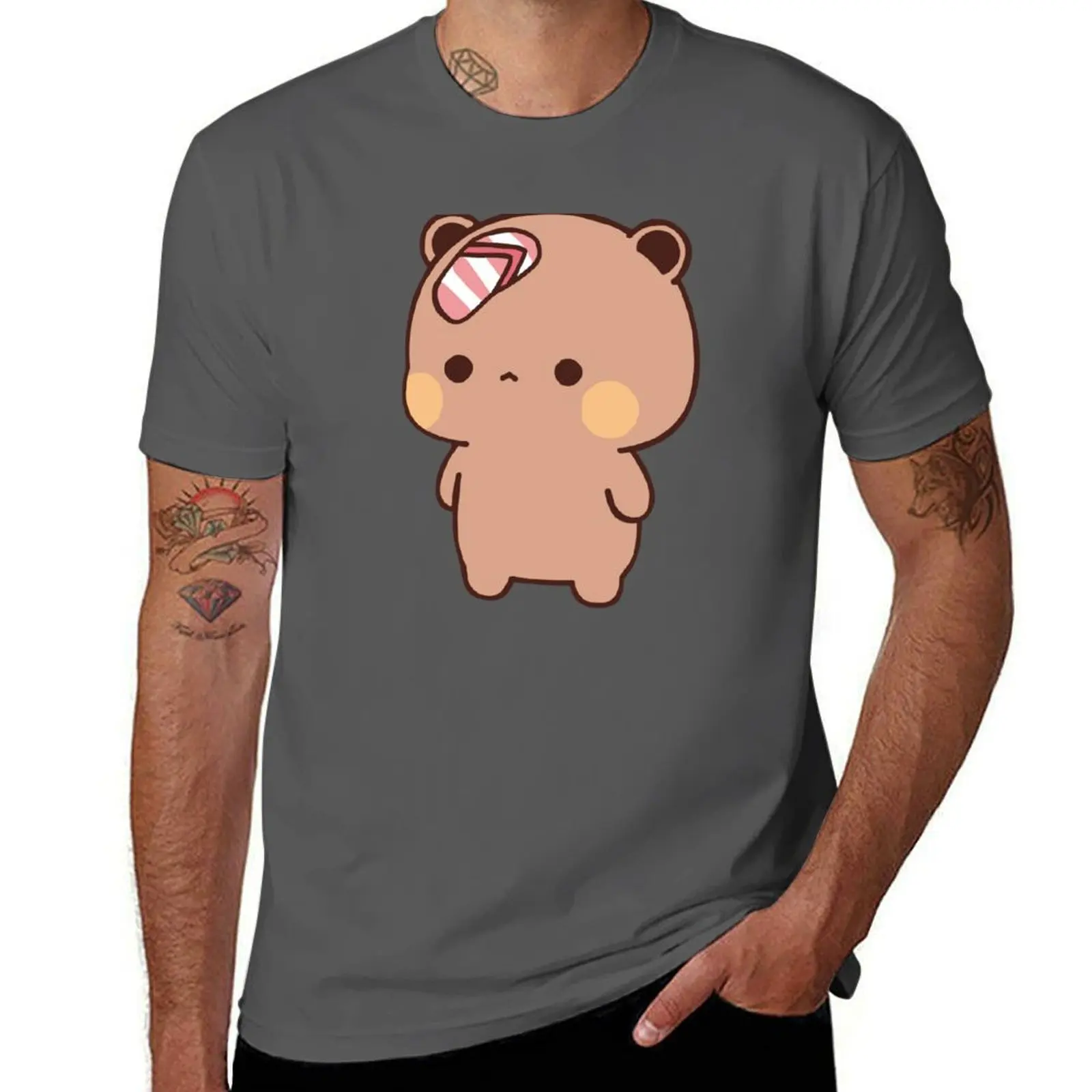 

Panda BuBu’s Flip Flop on DuDu Bear face!! T-Shirt anime graphic t shirt vintage mens funny t shirts