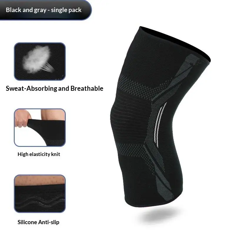 Knee Brace/Knee Support With Anti-Slip Silicone Thick And Soft Fabric Protects And Reduces Knee Pain During Exercise