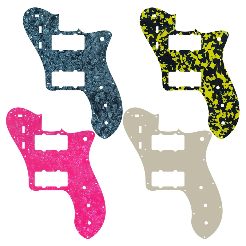 Fei Man Custom Guitar Parts - For US FD US FD 72 Tele Deluxe JM Reissue Guitar Pickguard With Jazzmaster Layout Many Colors