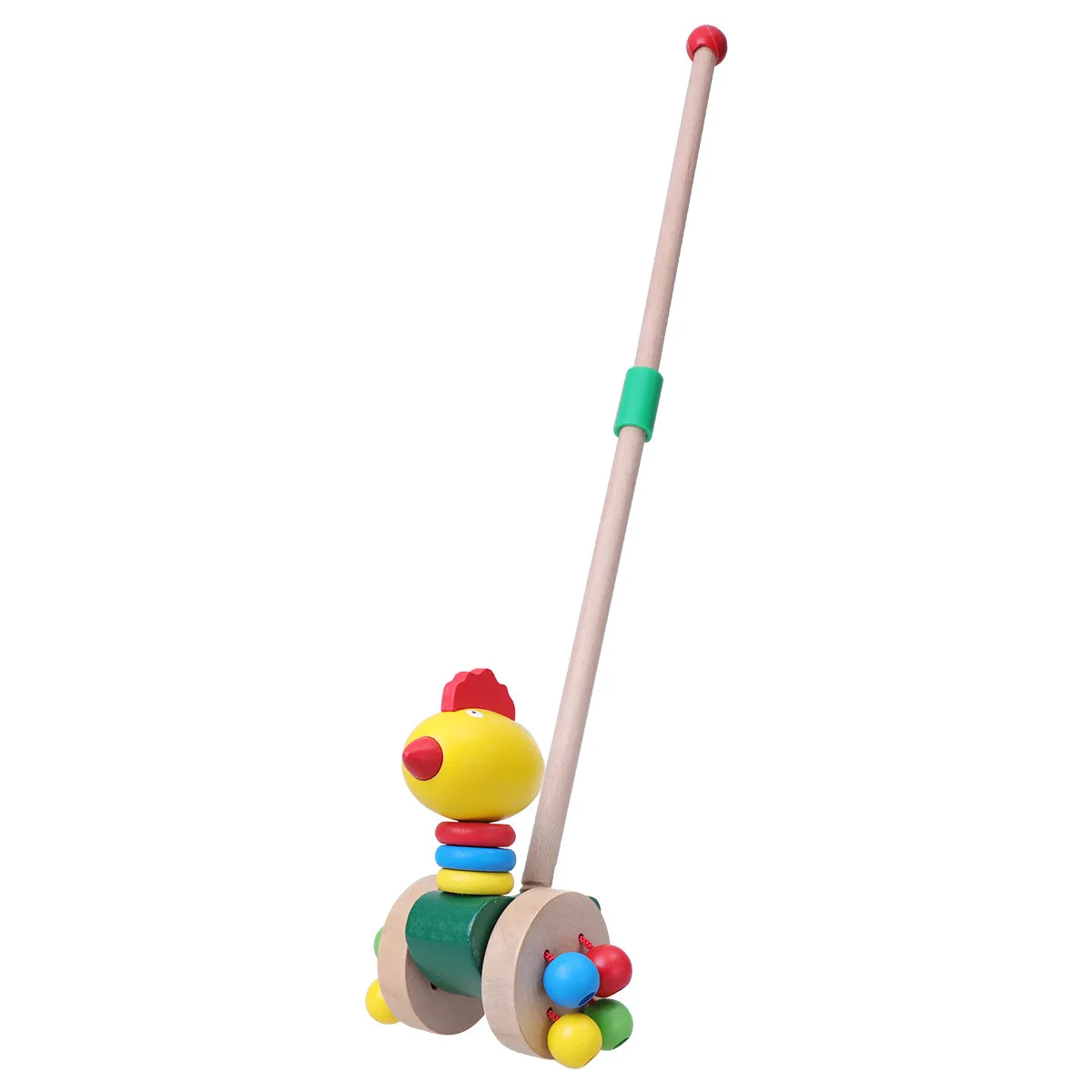 

Durable Wooden Baby Walker with Cartoon Design Bright Colors Educational Fun for Toddlers Early Childhood Baby Walker
