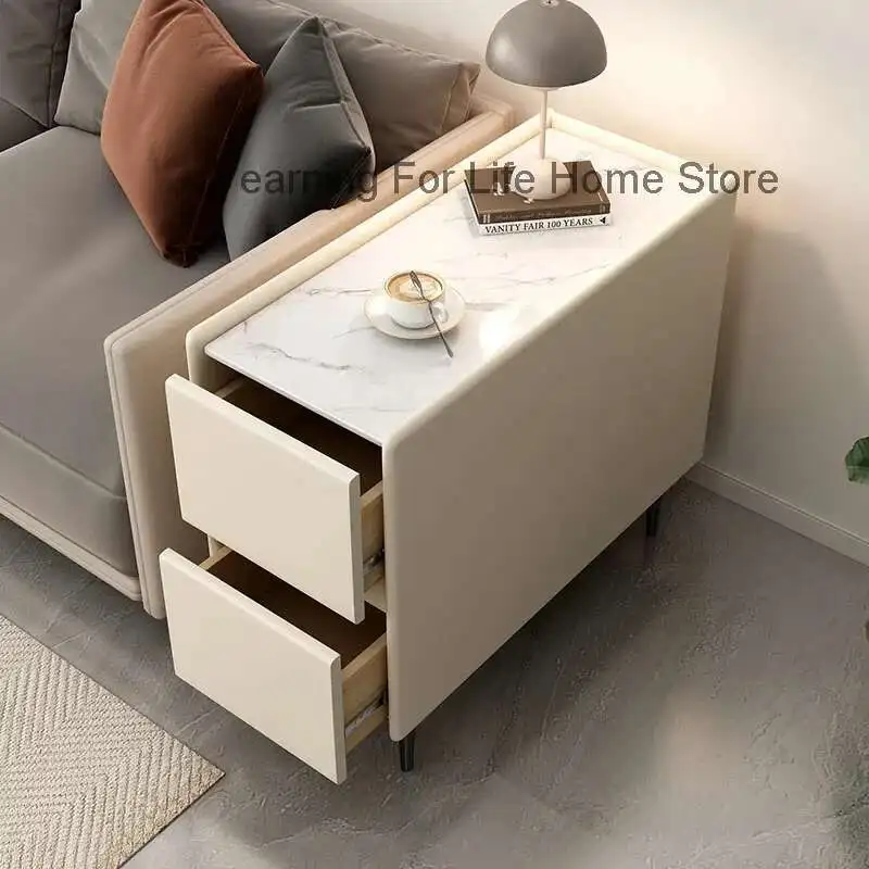 

Design Simple Side Table With Drawers Storage Unique Modern Luxury Coffee Table Elegant Stoliki Boczne Living Room Furniture