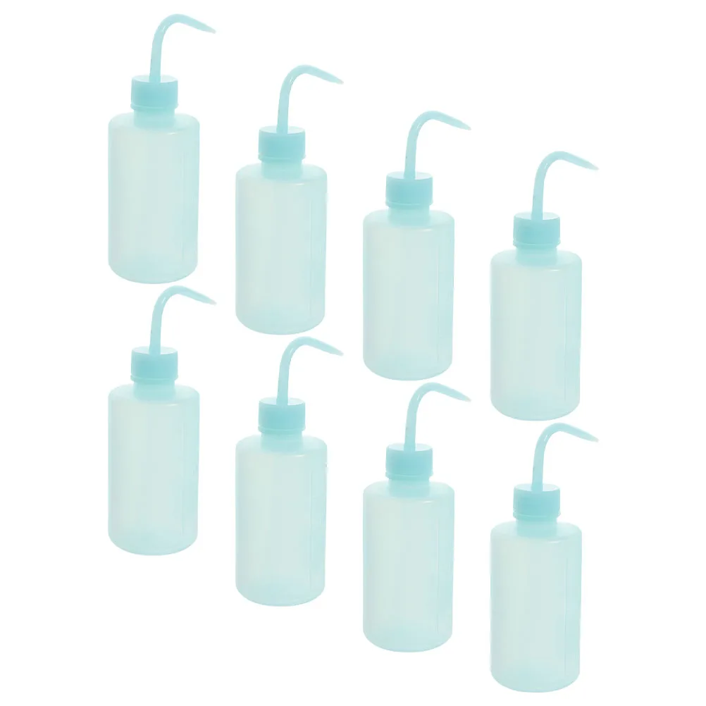

8pcs 250ml Watering Can Thickened Bend Spout Squeeze Bottle for Indoor Plants Flower Seedling Empty Plastic Pink Black