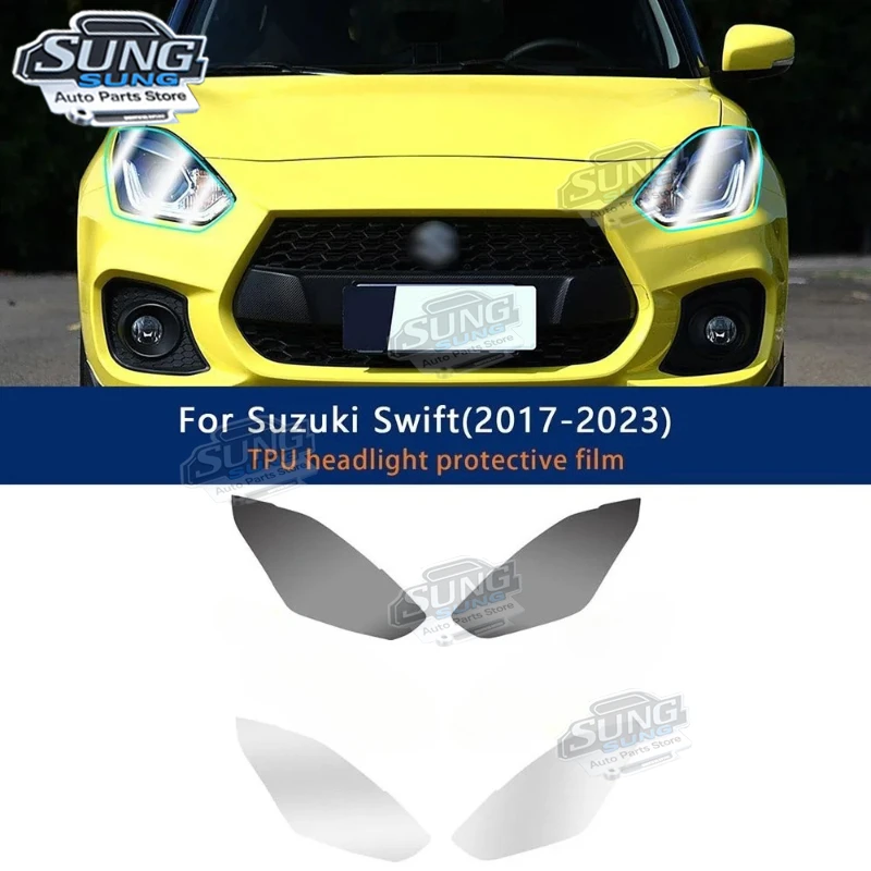 

Для Suzuki Swift 2017-2023 автомобильная фара пленка защитная наклейка против царапин внешний ТПУ PPF прозрачный черный ремонт