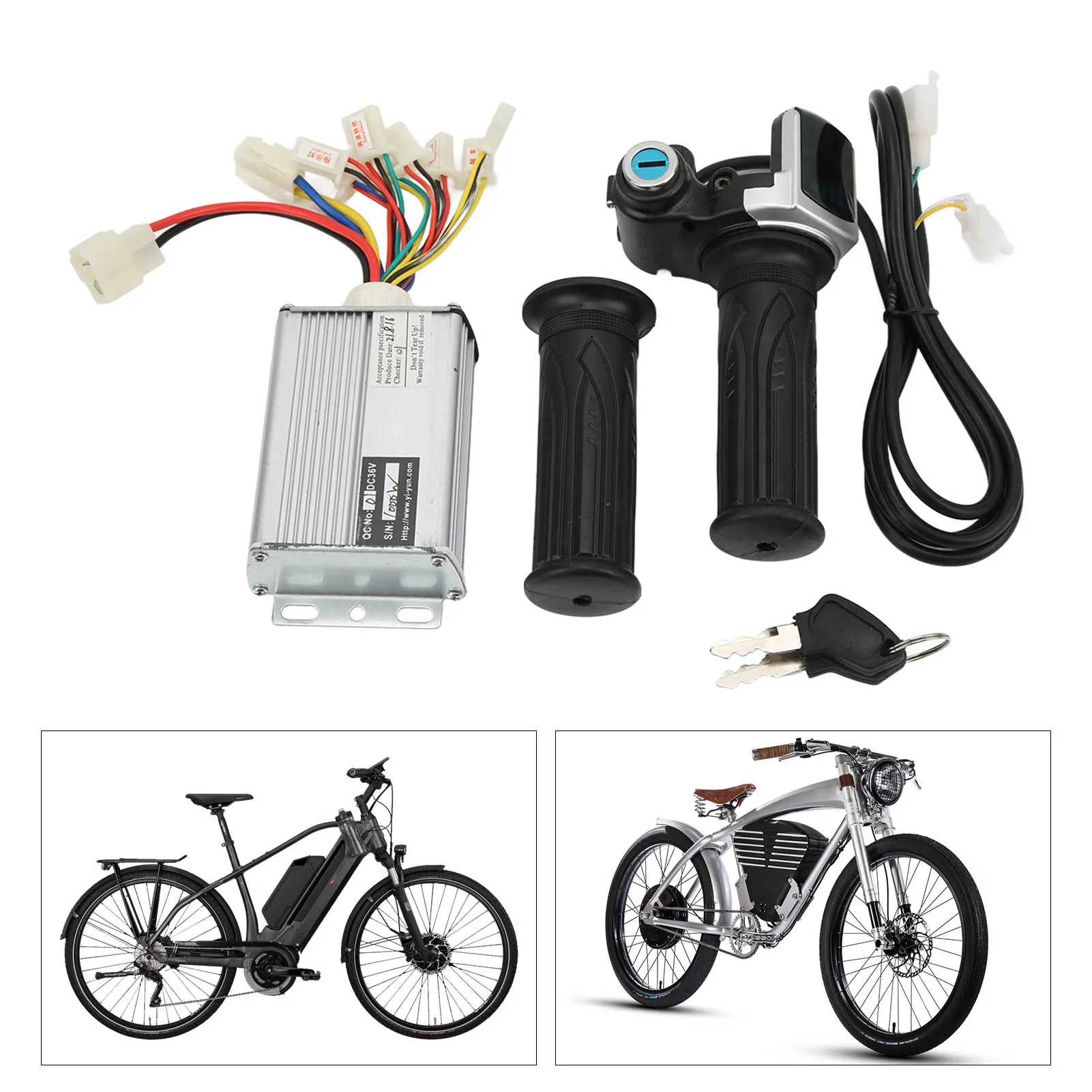 

36 В 1000 Вт матовый регулятор скорости двигателя с блокирующим дисплеем батареи, поворотная ручка дроссельной заслонки для мини-велосипеда, 1000 Вт, регулятор скорости