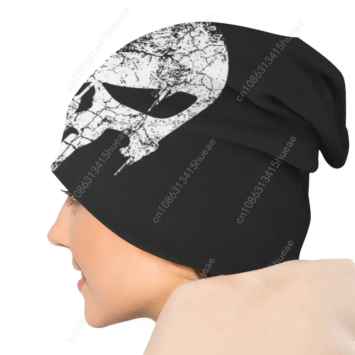 الهيكل العظمي الجمجمة شتاء دافئ بونيه فام الحياكة القبعات قبعة قبعة المعادن الثقيلة روك لفة الموسيقى بيني قبعات للرجال والنساء