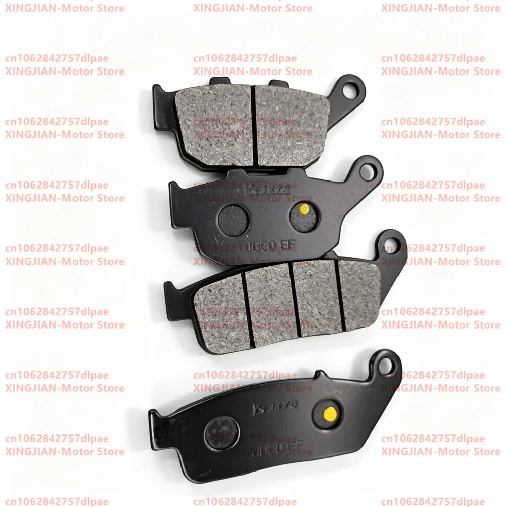 Motorcycle Front Rear Brake Pads For ZONTES 350D 350E 310M ZT350D ZT350E ZT310M Semi Metallic Copper Based Brake Lining