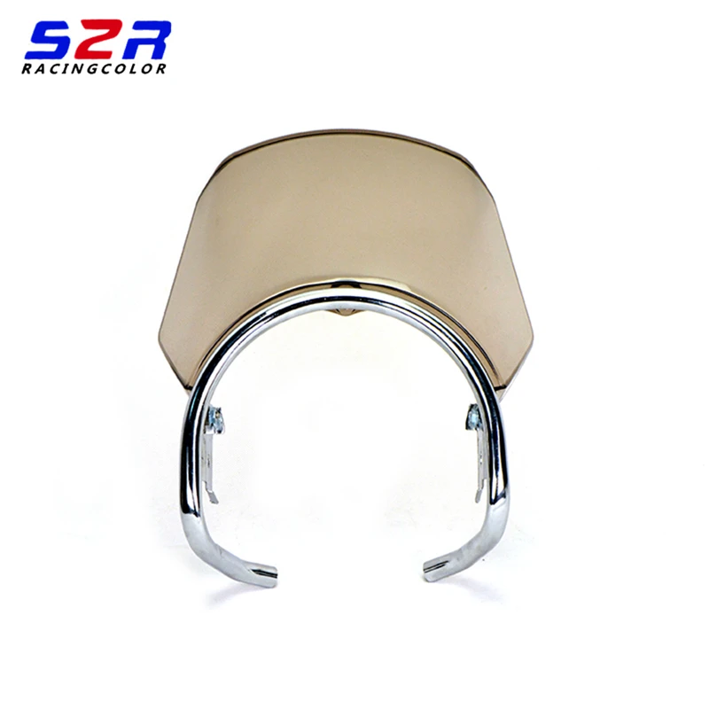 Transparent Adjustable Windshield Windscreen Variable Spoiler Panel for YAMAHA YBR125 YB125G Off-road vehicle