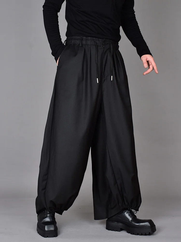 

High Street Dark Loose Straight Leg Wide Leg Pants Autumn Male Version Of The Trend Personality Plankton Handsome Haren Pants