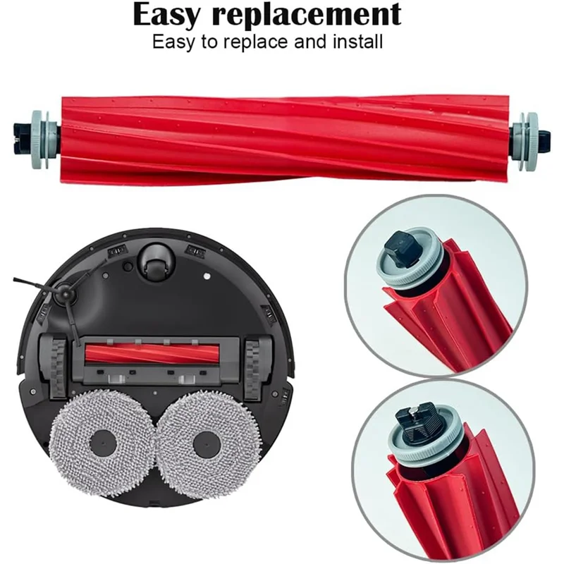 A74G-مجموعة ملحقات لـ Roborock Qrevo S/Qrevo Maxv/Qrevo Pro جهاز آلي لتنظيف الأتربة فرشاة جانبية رئيسية مرشحات Hepa أكياس الممسحة