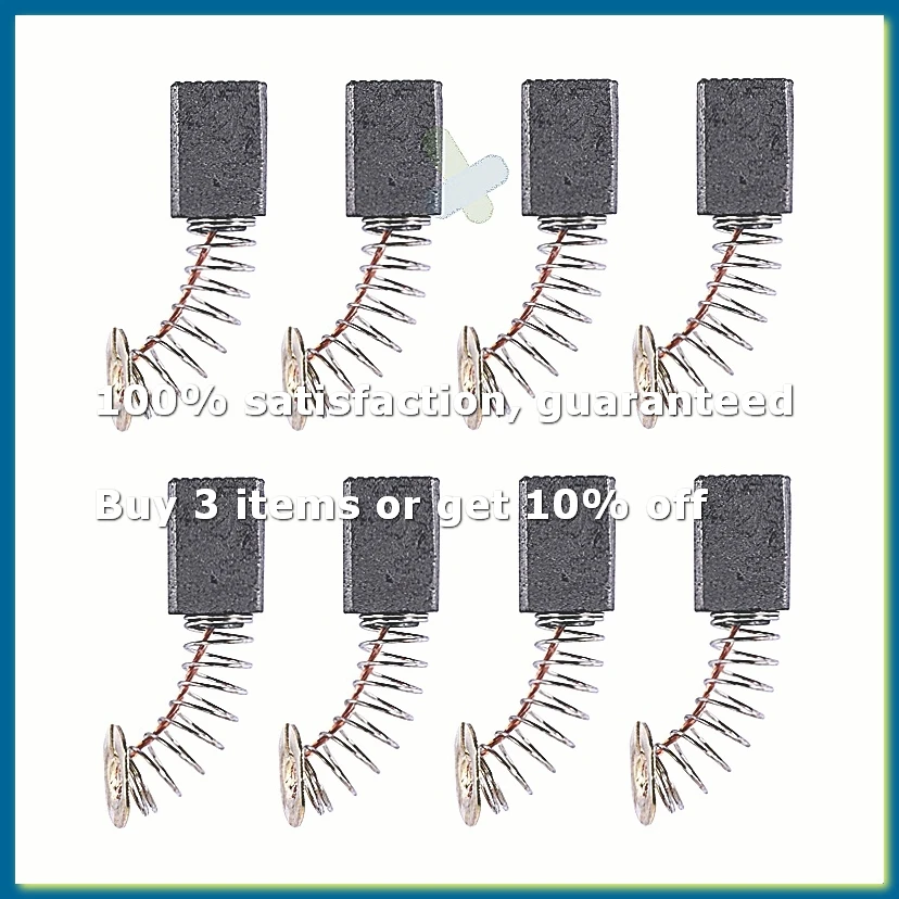 8 pcs 12 x 9 x 6mm Electric Angle Grinder Carbon Brushes CB411-A62I