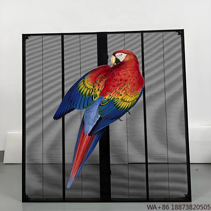 LEDディスプレイ商業用ウィンドウマーケティング広告透明スクリーンガラス壁P3.91 1000mm*1000mm