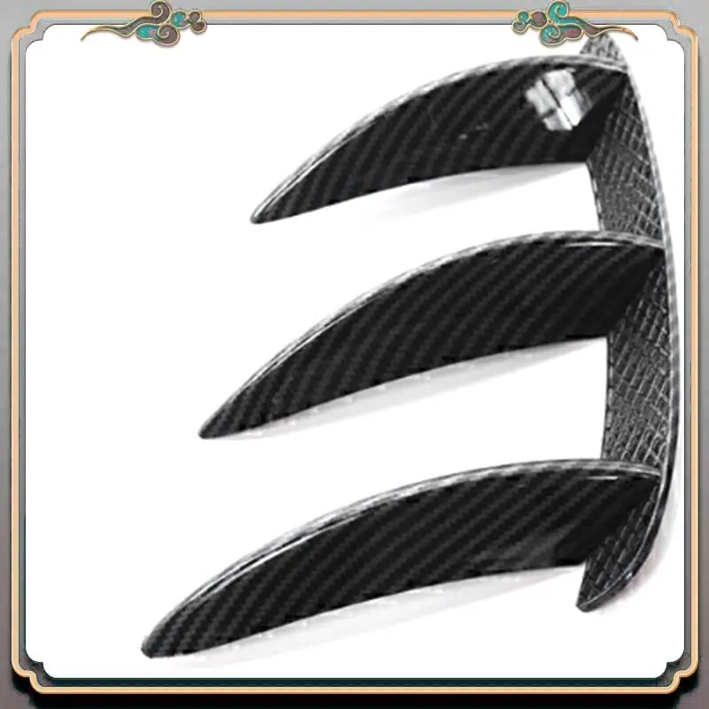 A73Q-سيارة ألياف الكربون المصد الخلفي سبويلر الجانب منفذ الهواء الجناح Canard زعنفة لمرسيدس بنز الفئة W176 A200 A260 ل AMG