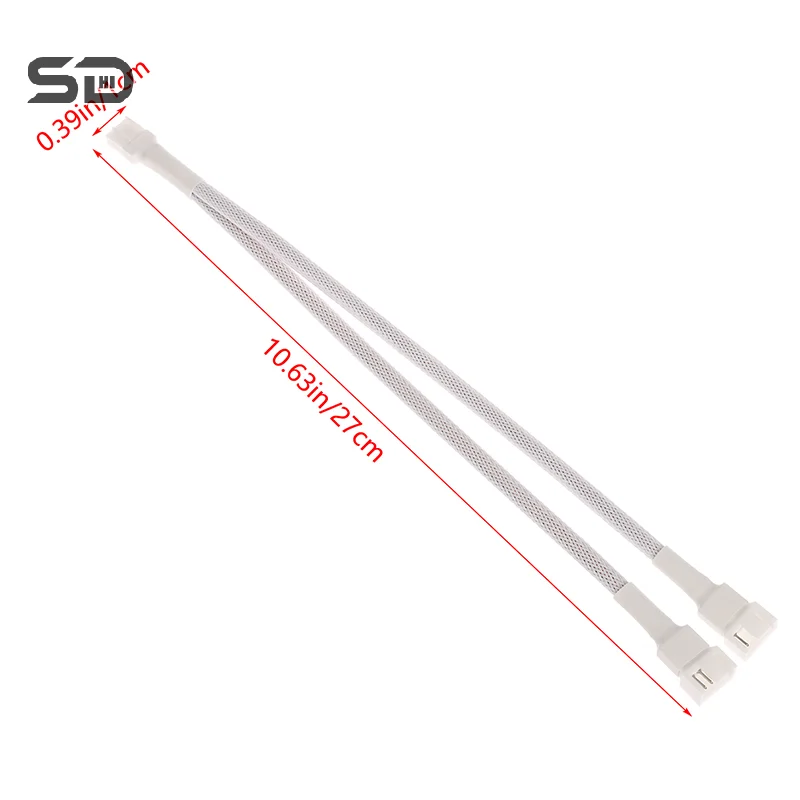 70 Degree 4 Pin 1 To 1/2/3/4 Motherboard CPU Fan Computer Case Fan Extension Adapter Cable PWM Female To 4 Pin Splitter Cable