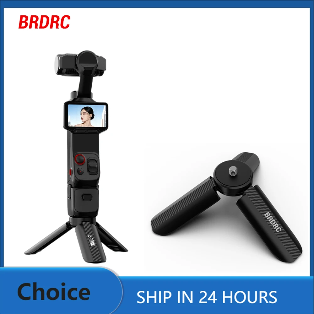 BRDRC Camera Universal Mini Table Tripod with 1/4'' Screw  for DJI Pocket 4 4P/Insta360 Luna Ultra X5 Video Vlog Accessories