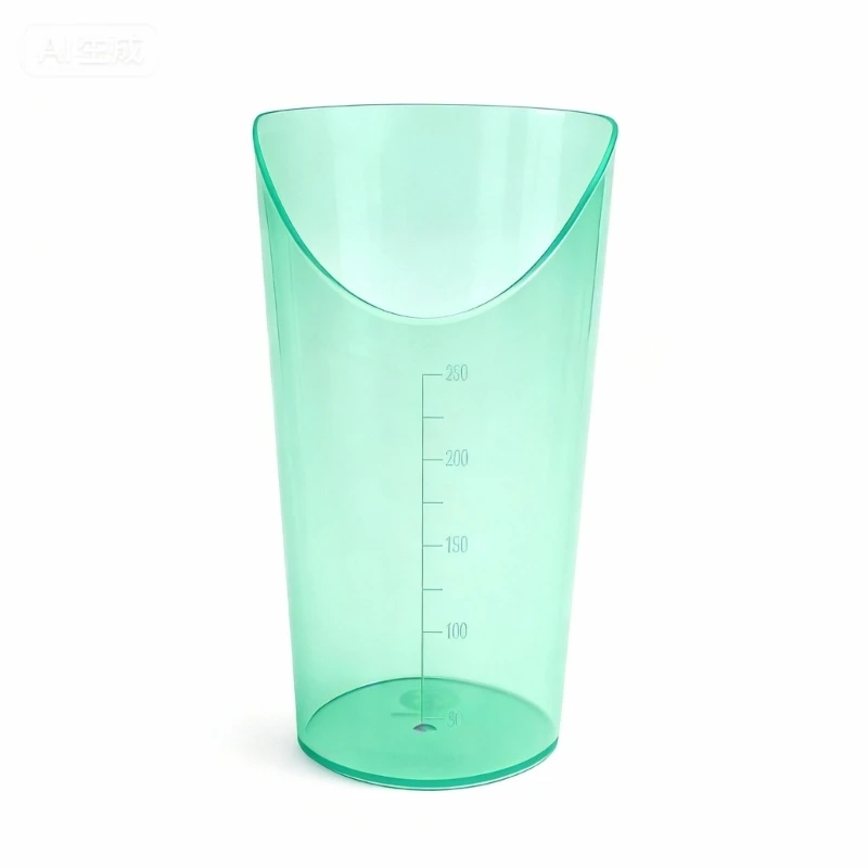 Adaptive Hospital Drinking Aid Cutout Design Elderly Drinking Cup With Slanted Mouth And Double Handle For Secure Hold JOMD