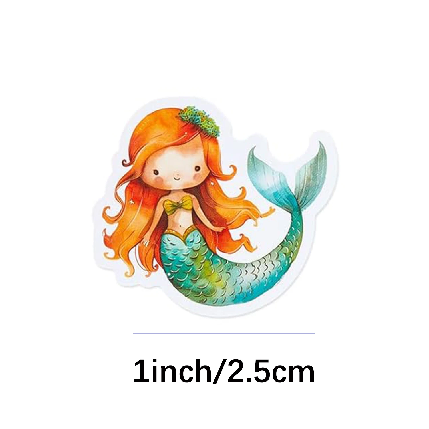 100-500pcs Cartoon Mermaid Sticker kids Reward Sticker Gift Decoration Label Encouragement Student Stationery Stickers