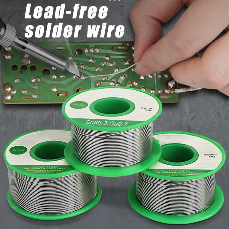 Universal Easy Melt Solder Wire SN99.3 Cu0.7 Low Temperature Silver Welding Rod Aluminum Copper Iron Metal Weld Soldering Rods