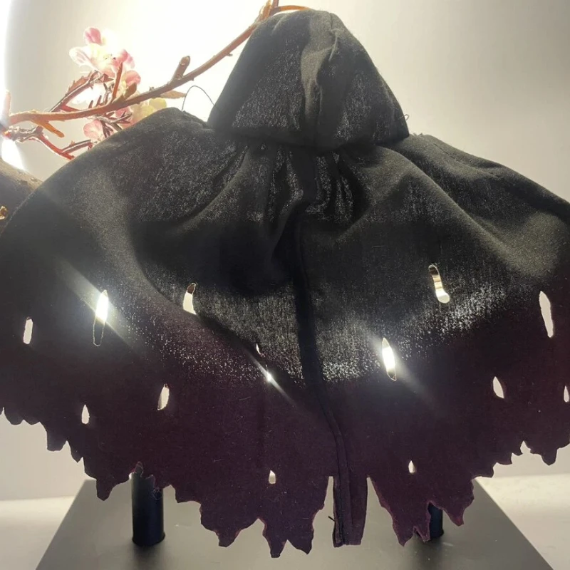 Hot 1/12 Scale Tactical Fabric Cloak Cape with Wire for Figma SHF Mecha Girl Action Figures Doll Outfit Display Accessories