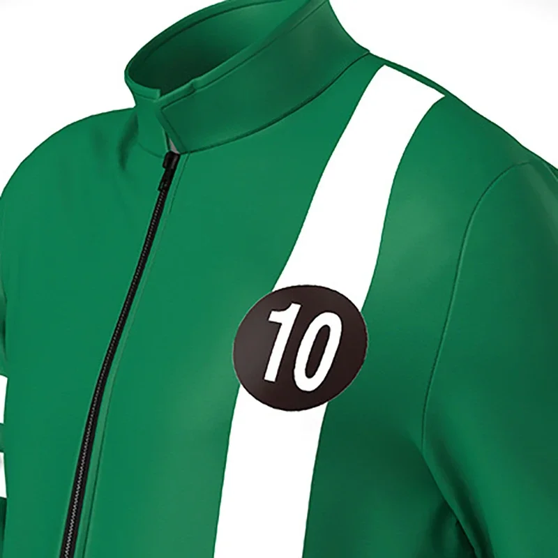 FC6Ben Tennyson 10 Cosplay Coat Adult Kids Unisex Green Jacket Casual Halloween Costume Uniform Overcoat Tops Party@FC8！