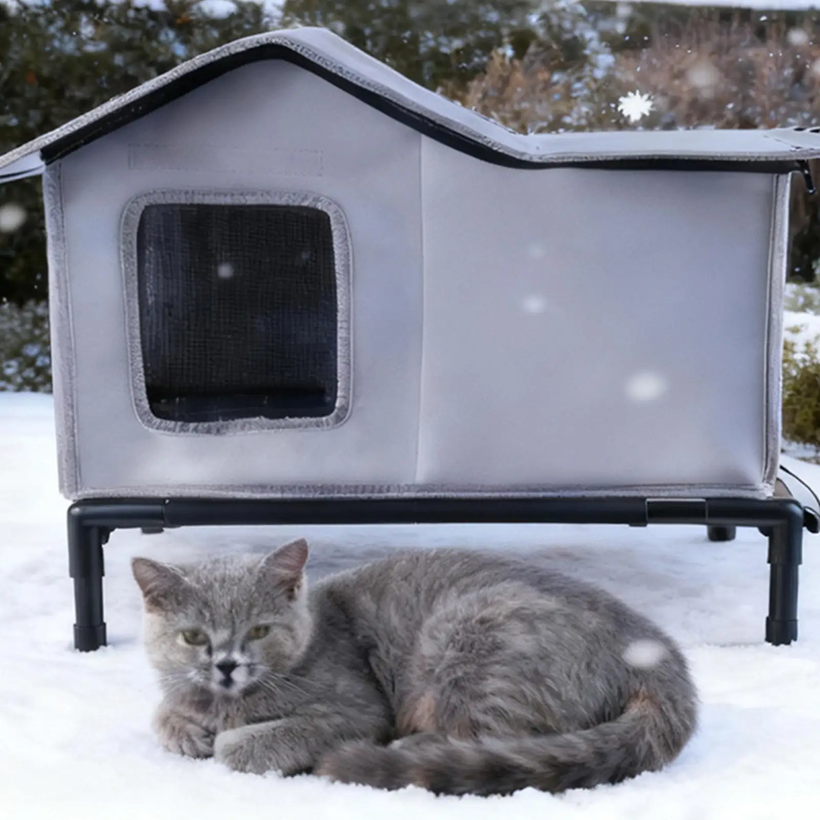 

Домик для кошек и собак, водостойкий, уличный, зимний, теплый, пещерный, спальные кровати для домашних животных, домашние ветрозащитные, термоизолированные товары для домашних животных