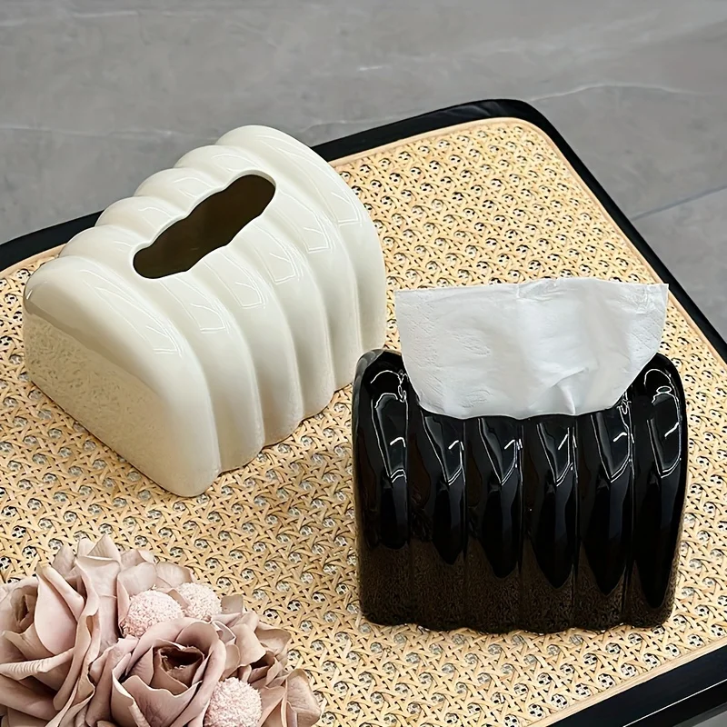 종이 냅킨 디스펜서 박스 - 거실, 식탁용 우아한 단색 티슈 홀더 - 독창적인 고급스러운 장식, 이상적인