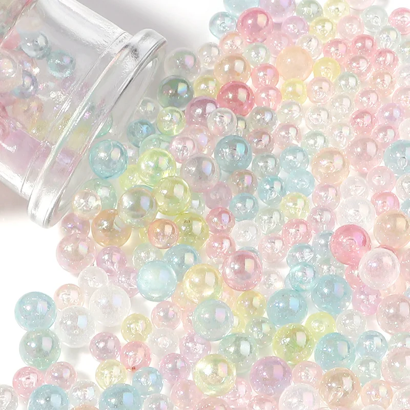 100/200Pcs ABS Nonporous Imitation Pearl Circular Handmade DIY Used For Making Phone Cases And Jewelry Accessories Wholesale