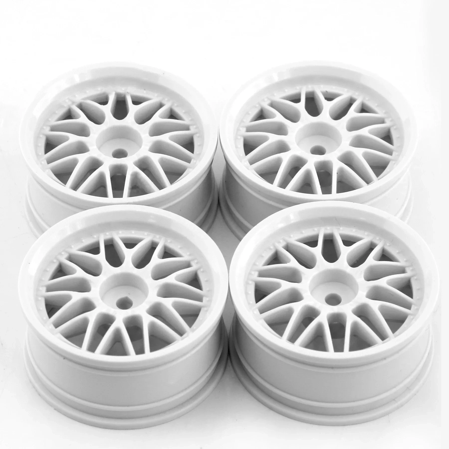 4 Stück 52mm 1/10 RC Drift Felgen und Naben für Tamiya XV02 Kyosho HSP HPI Sakura Traxxas RedCat, On-Road Racing – Detail 7