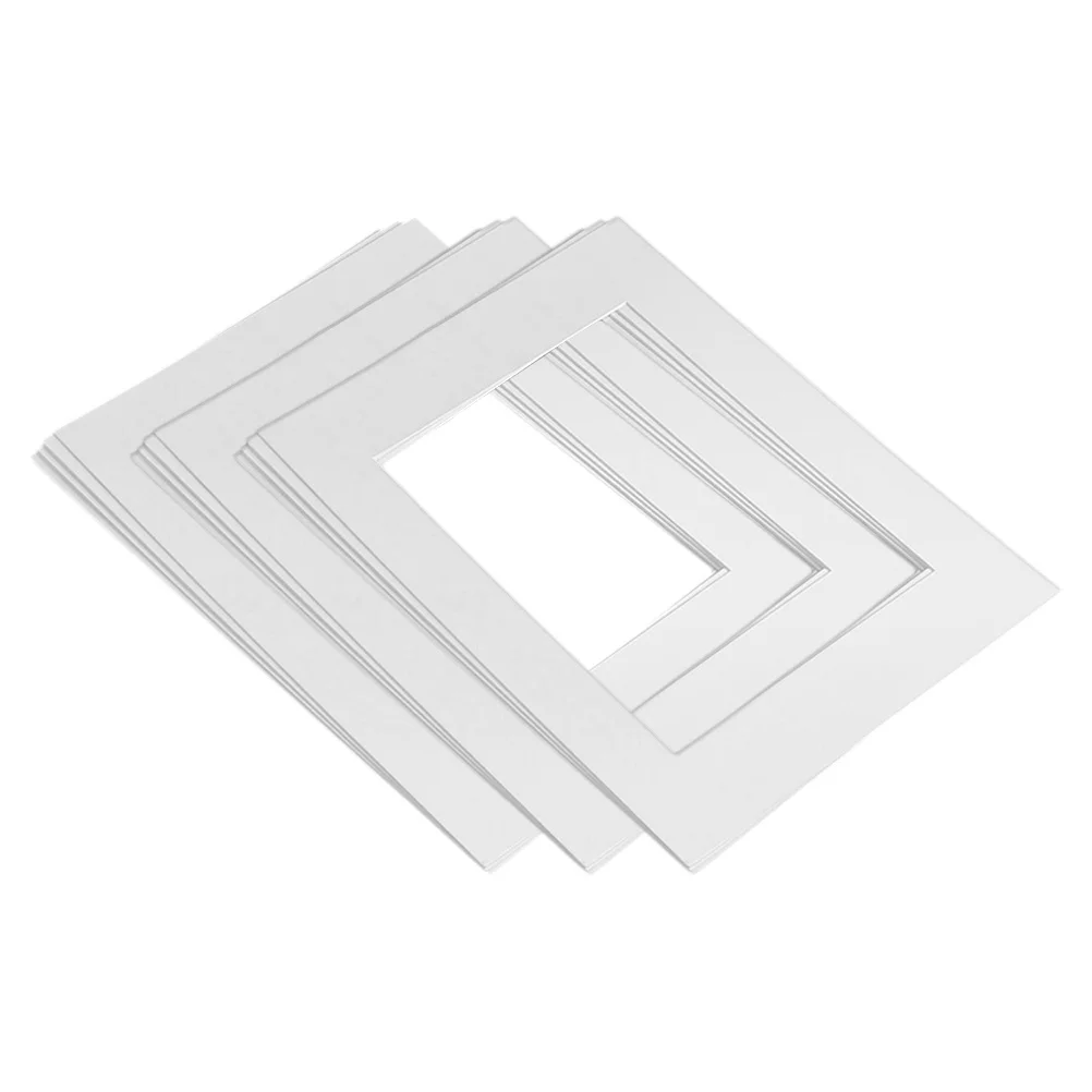 

15pcs Pre-Cut Photo Mat For Picture Frames Diy Mounting Board Artwork Display Premium Paper Frame Backing Supplies Craft