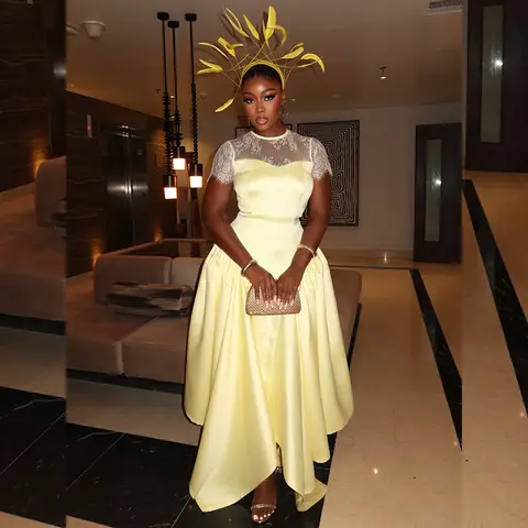 gold bridesmaid dresses in nigeria Dress with Embroidery champagne gold asoebi