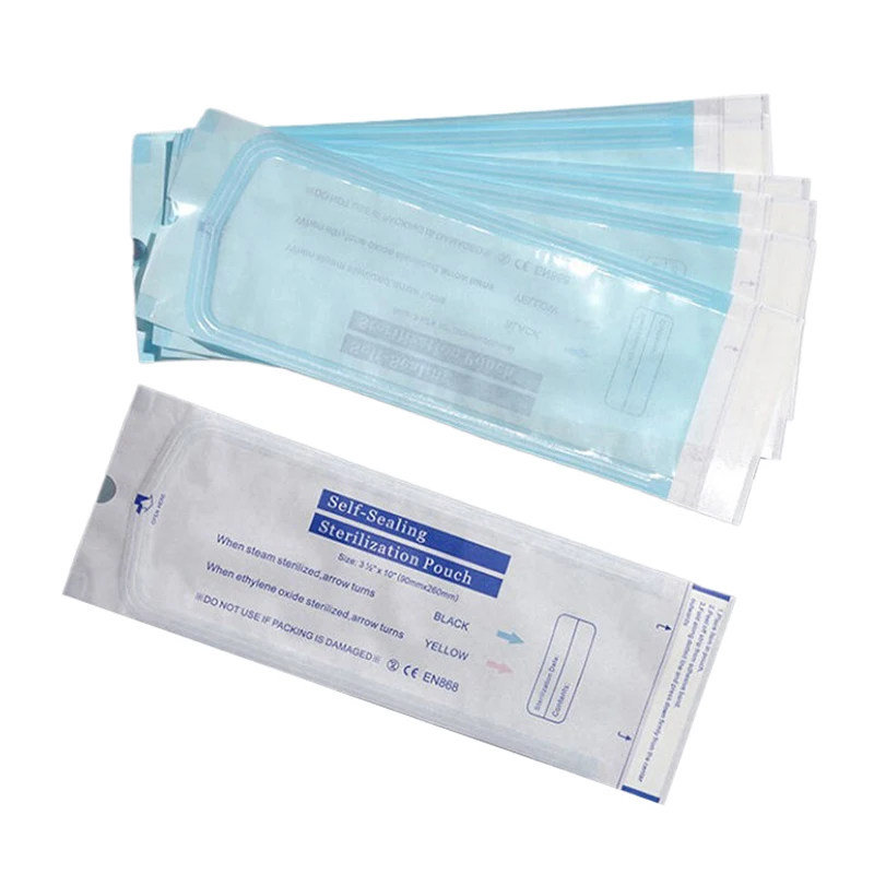 10PCS Disposable Self-sealing Sterilization Pouches Bag Tattoo Accessories Supplies Self-adhesive Clean Bags