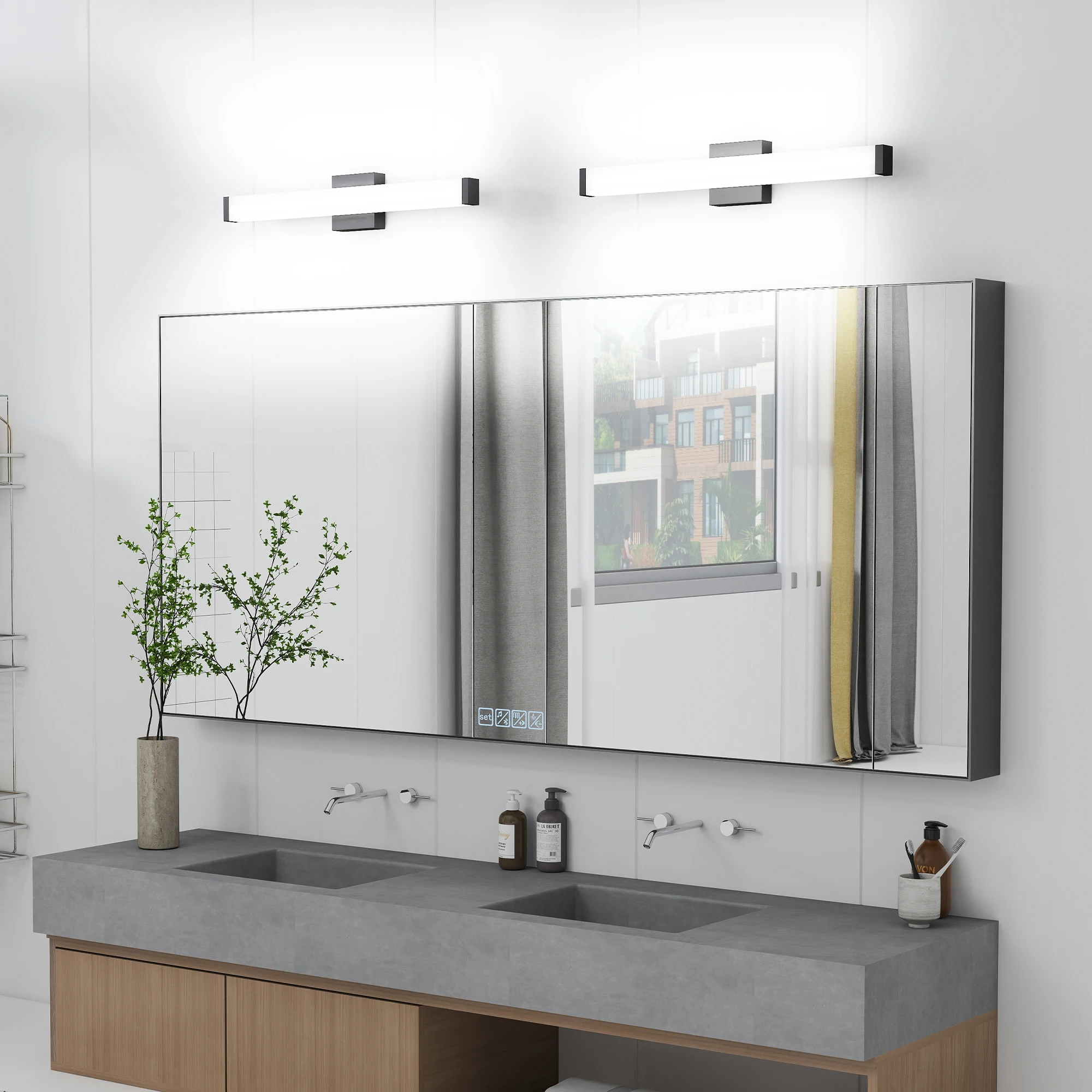 L002016-L630-W1B/C Modern Style Mirror Front Light, Energy-Saving, Waterproof, Rust-Proof, Electrical Safety Certified, Suitable for Bathroom Vanity, Led Light Source, Dimmable, Simple Design
