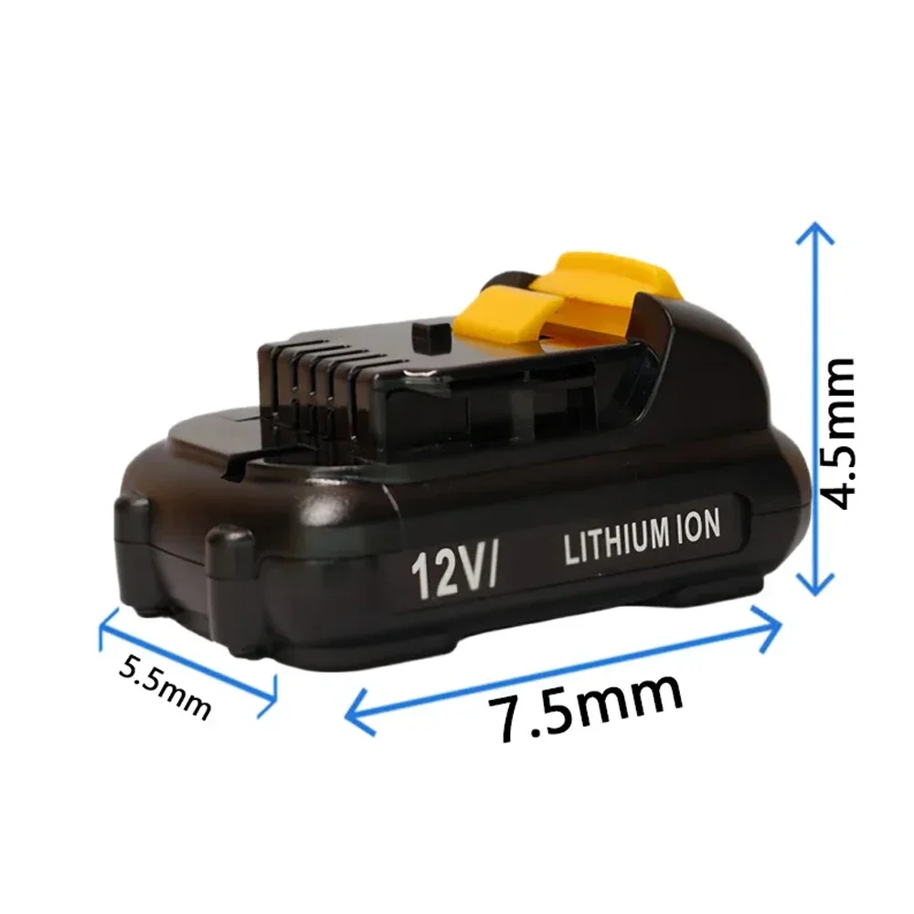 Оригинальный литий-ионный аккумулятор Dewalt, 12 В, 2 Ач, DCB120 DCB123 DCB125 DCB124 DCB122 DCD710, отвертка для электроинструмента
