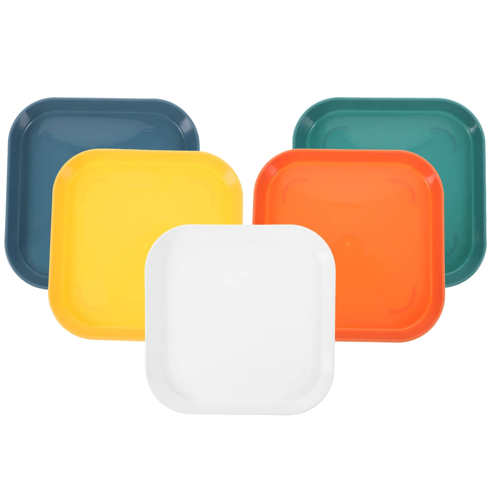 

5Pcs Sturdy Cat Feeding Bowl Shallow Design Nonbreakable PP Material Safe Reliable Pet Food Container Shallow Cat Food Bowl