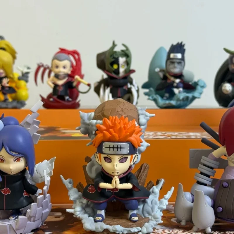กล่องสุ่มฟิกเกอร์ตัวละครอะคาสึกิ นารูโตะ ชิปปุเด็น ของแท้ น่ารัก อนิเมะ แอคชั่นฟิกเกอร์ ของสะสม กล่องปริศนา ของเล่น ของขวัญ