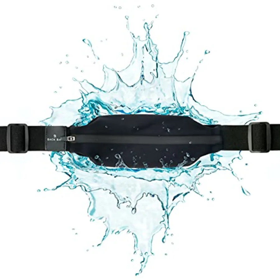 

Back Bay Slim Running Belt for Women and Men [Fits ALL Phones] Runners Fanny Pack for Men Money Belt Running Gear Gift Waist Ba