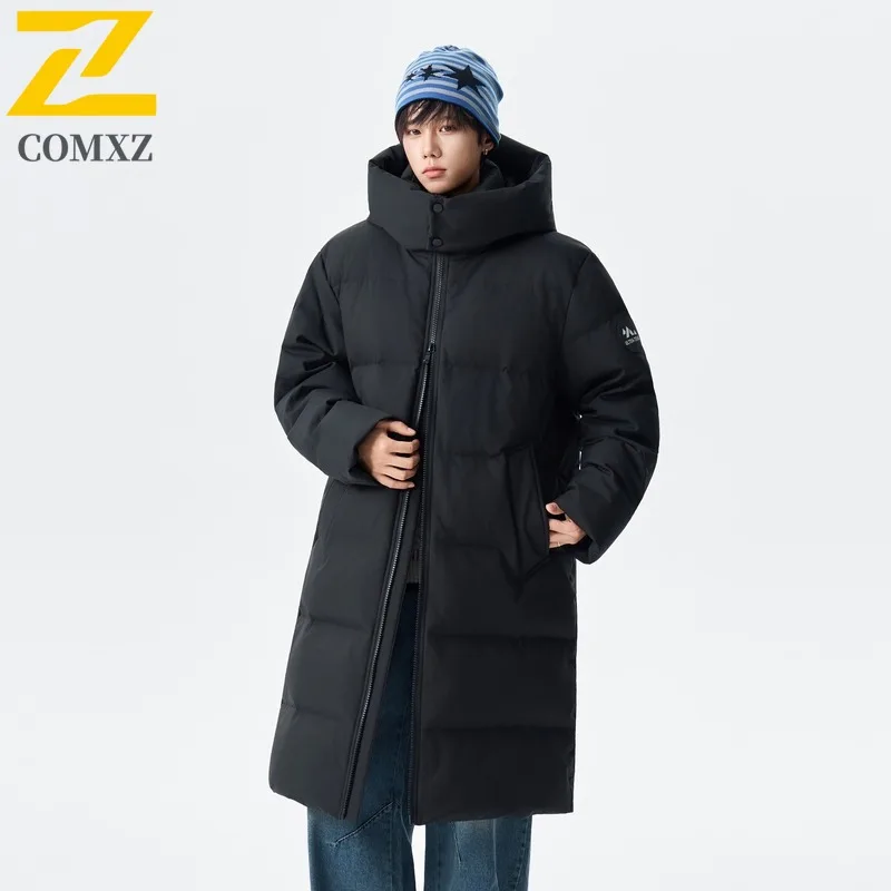 Maxbarley Winter Snow Cold Proof Down Jacket Men High Quality Stylish Thick White Duck Down Padded Coat Male Ski Thermal Parka