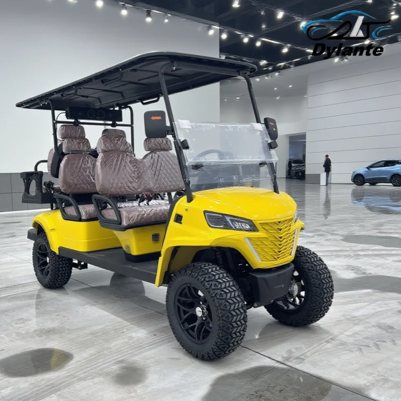 

Индивидуальная высокопроизводительная литиевая батарея для бездорожья 60 В 72 В, частный клуб VIP, 6-местная электрическая тележка для гольфа с супер скидкой