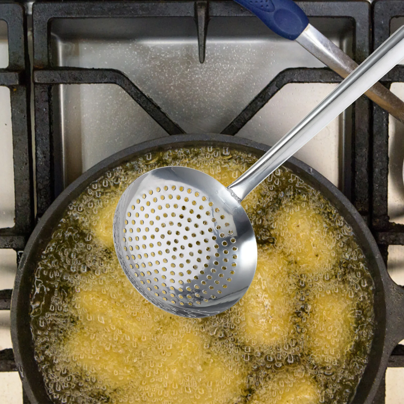 

Steel H Stainless Steel Noodle Strainer Large Slotted Spoon 16cm Stainless Noodle Strainer Kitchen Pasta Fried Food