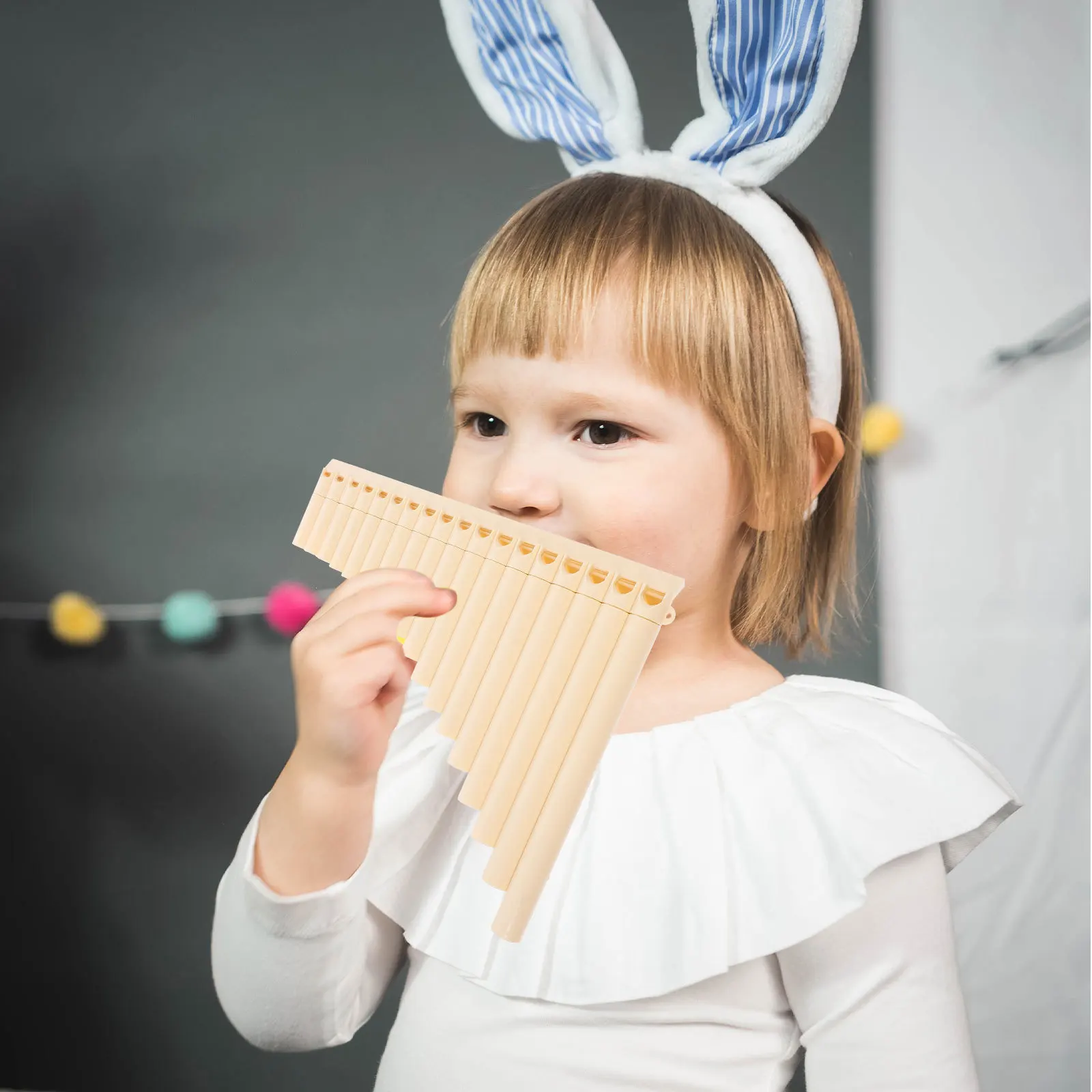 

1Set 18-Pipe Pan Flute Beginner Portable C Key Musical Instrument for Environmental Protection Material Lightweight