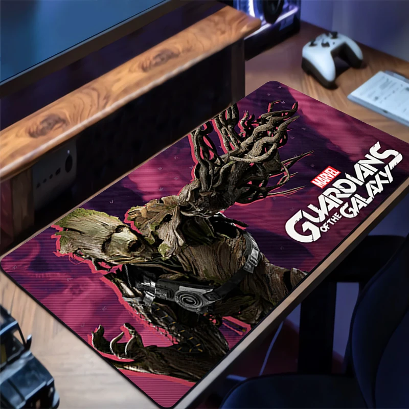 Design G-groot Gaming Mouse Pad Anti-Slip Rubber Base Extended Desk Mat For Gamer Office Computer Accessories Mousepad