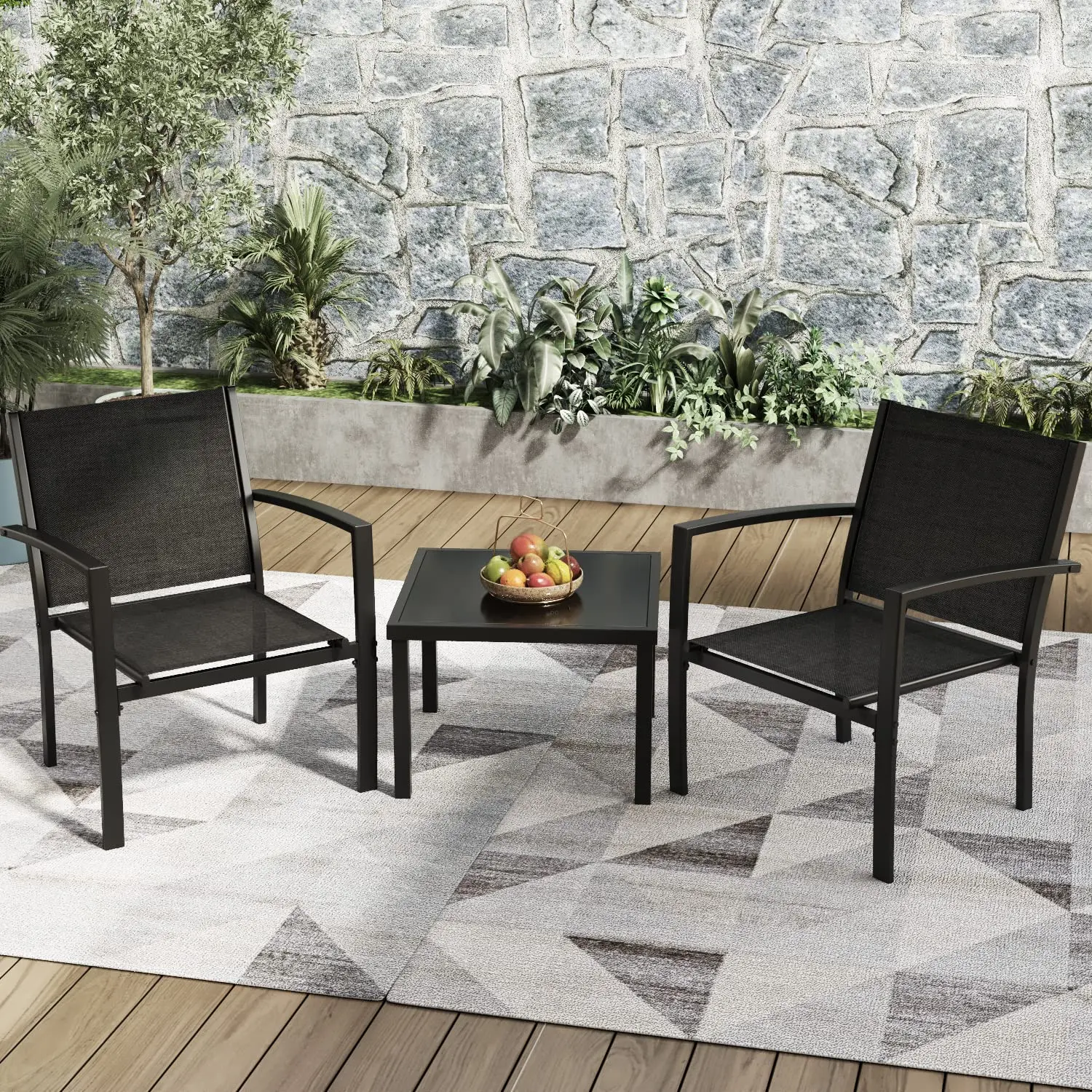 3-Piece Patio Furniture Set Ou - Outdoor Furniture Table 评论和价格