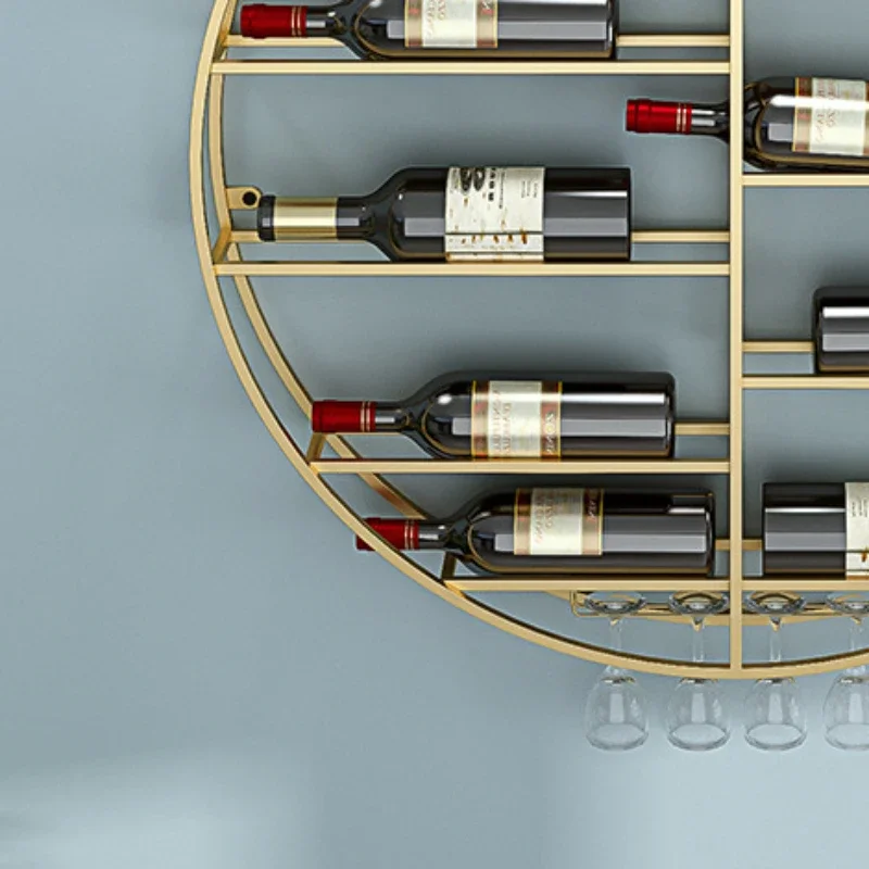 

Storage Drying Wine Rack Wall Display Design Modern Single Column Floor Bartender Organizer Strorage Vitrina Baroque Furniture