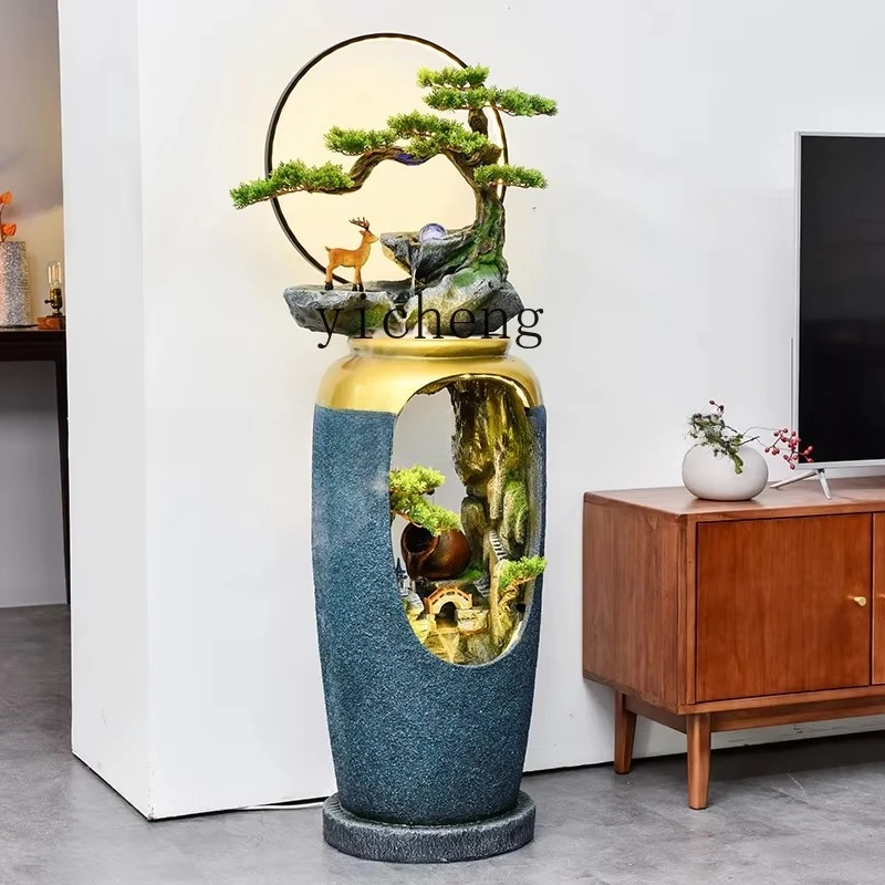 BJ-12  Rockery Flowing Water Circulating Water Living Room Office Decoration Alpine Landscaping View Floor Ornament