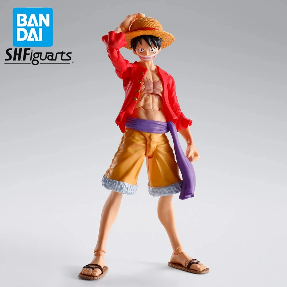 In Stock Original Bandai Shfiguarts Anime One Piece The Raid On Onigashima Monkey D Luffy Action Figure Anime Genuine Model Toy