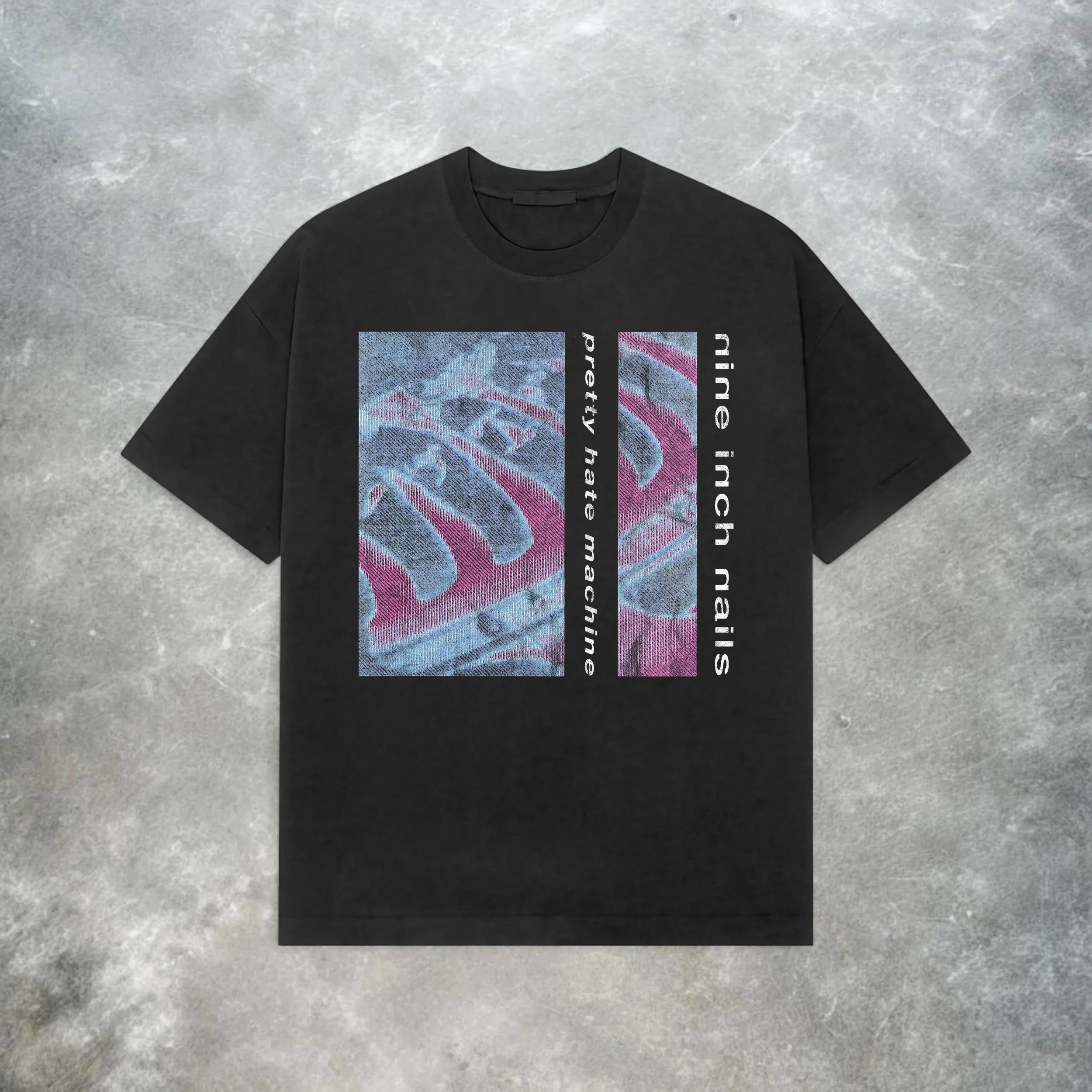 Summer Women's Retro Nine Inch Nails T-shirt Pure Cotton and Breathable Short Sleeve Streetwear Oversized Loose Casual