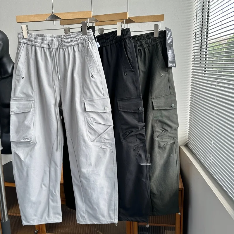 

American Sle Casual Pants Men's Loose Straight Leg Multi-ket Versatile Trousers Autumn 2025 Faionable Workwear