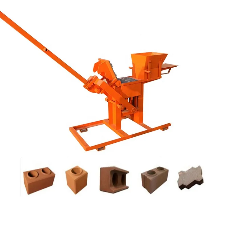 

small 2-40 manual brick block making portable hand manual machines in south africa