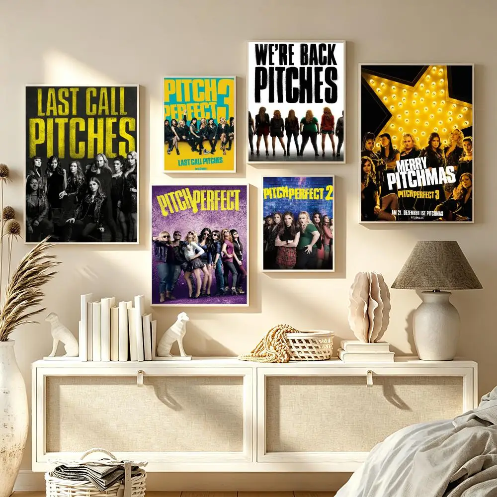Movie P-Pitch Perfect Poster Modern  Wall Art Aesthetic Minimalist Bedroom Decor Cafe Home Gift