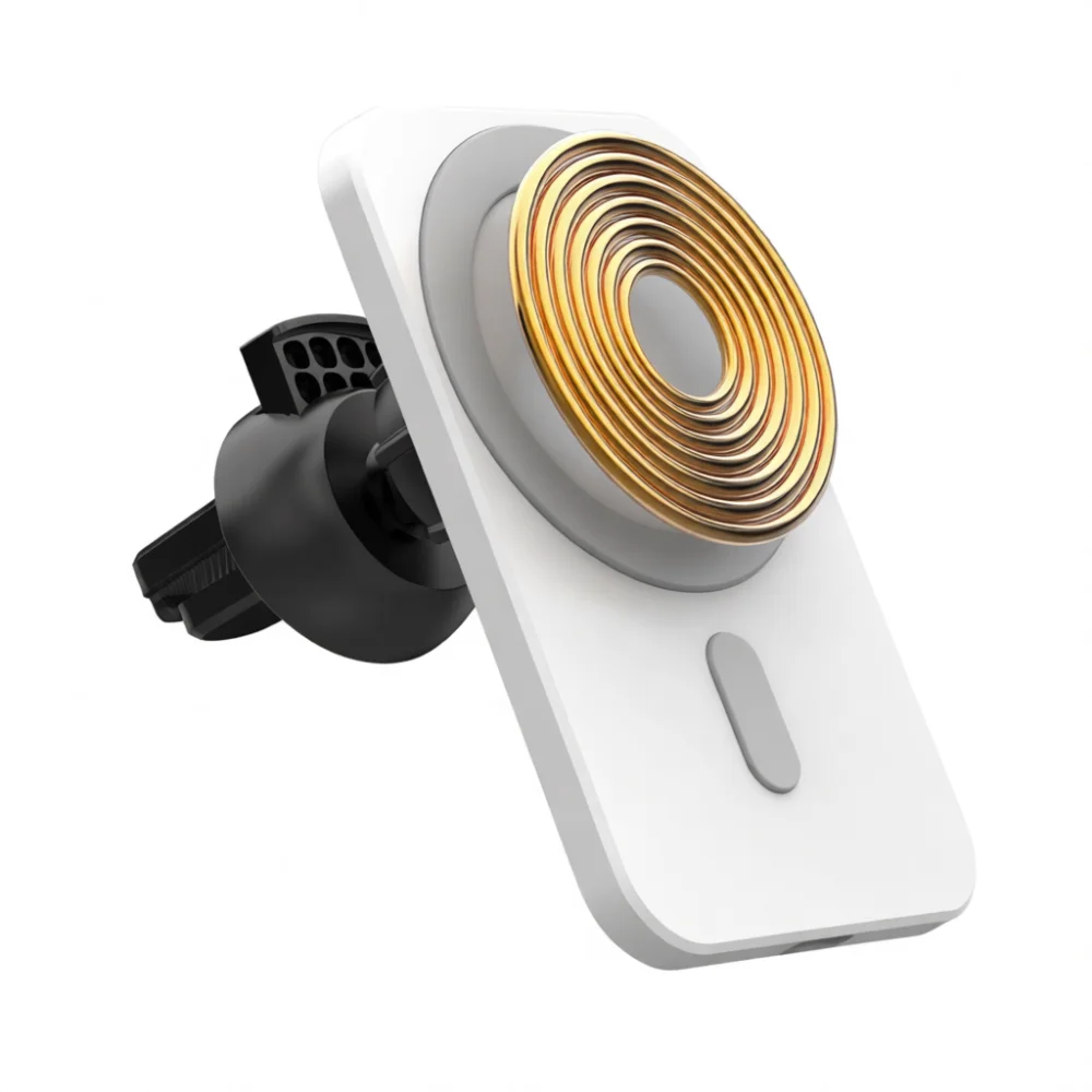 Fast Wireless Car Mount Charger For Apple iPhone Magnetic Holder 15W Qi Induction Charging Stand Auto Phone Station Base