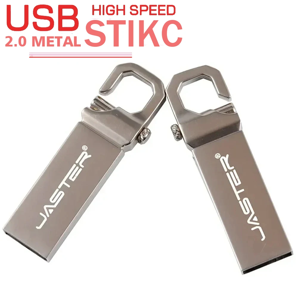 JASTER USB Flash Drive 64GB Metal Pen Drive USB Stick 32GB Pen Drive Real Capacity 16GB USB Flash